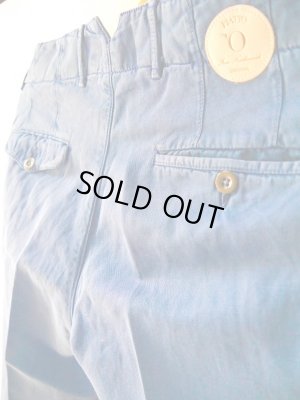 画像6: PIATTO（ピアット）　ダンディー　２プリーツ　コットンリネン　ブルー　春夏向き