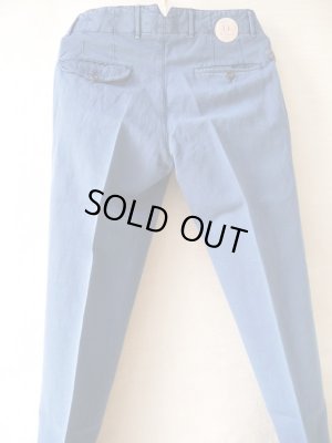 画像2: PIATTO（ピアット）　ダンディー　２プリーツ　コットンリネン　ブルー　春夏向き