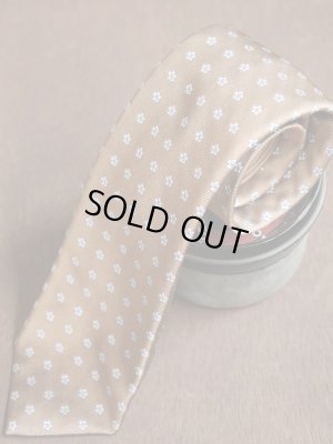 画像5: Angelo Fusco （アンジェロ　フスコ） ベージュxサックス小紋　ネクタイ　オールシーズン