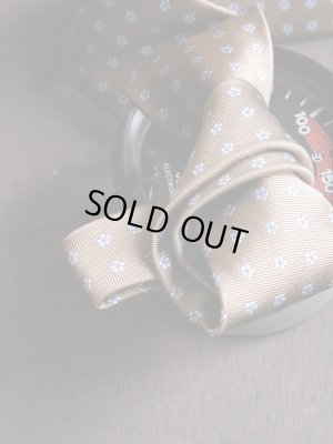 画像6: Angelo Fusco （アンジェロ　フスコ） ベージュxサックス小紋　ネクタイ　オールシーズン