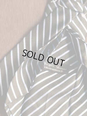 画像2: Angelo Fusco （アンジェロ　フスコ） ダークグリーンxサックス　ストライプタイ　オールシーズン