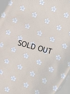 画像3: Angelo Fusco （アンジェロ　フスコ） ベージュxサックス小紋　ネクタイ　オールシーズン