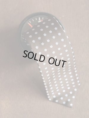 画像4: Angelo Fusco （アンジェロ　フスコ） ブラウンxサックス小紋　ネクタイ　オールシーズン