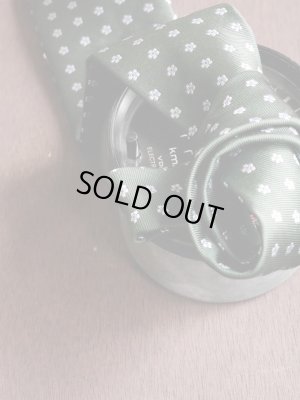 画像6: Angelo Fusco （アンジェロ　フスコ） グリーンxサックス小紋　ネクタイ　オールシーズン