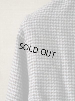 画像6: BORRIELLO (ボリエッロ）　サックスxブラウン　ハウンドトゥース　フランネルシャツ　秋冬向き