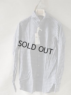 画像3: GUY ROVER(ギローバー）　カッタウェイ　　ギンガム　ライトグレーxネイビー　オールシーズン