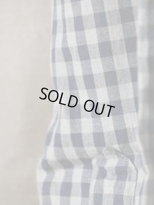 画像7: GUY ROVER(ギローバー）　カッタウェイ　　ギンガム　ライトグレーxネイビー　オールシーズン