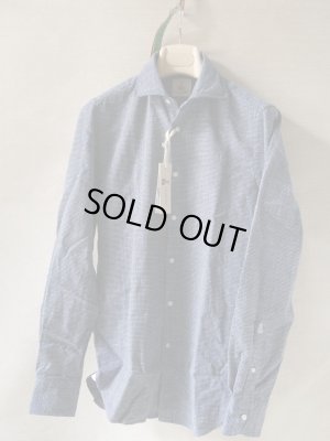 画像3: GUY ROVER(ギローバー）　ワイドスプレッド　ハウンドトゥース　サックスxネイビー　秋冬向き