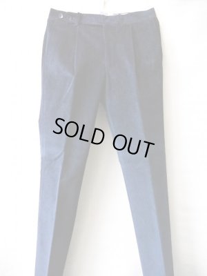 画像3: ROTA（ロタ/ロータ）　ネイビーコーデュロイ　コットンストレッチ　１プリーツ　ベルトレス仕様　秋冬向き