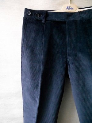 画像5: ROTA（ロタ/ロータ）　グレーコーデュロイ　コットンストレッチ　１プリーツ　ベルトレス仕様　秋冬向き