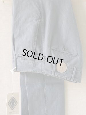 画像6: PIATTO（ピアット）　”ストリート”　１プリーツ　コットンリネン　ブルーグレー　春夏向き