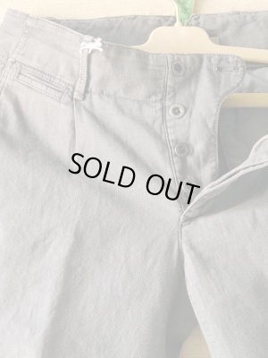 画像3: PIATTO（ピアット）　”ストリート”　１プリーツ　コットンリネン　ブルーグレー　春夏向き