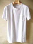 画像1: GUY ROVER（ギ　ローバー）ポケット付きTシャツ　パイル素材　ホワイト　夏向き (1)
