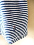 画像4: GUY ROVER（ギ　ローバー）ポケット付きTシャツ　パイル素材　ブルー×ホワイト　ボーダー　夏向き (4)