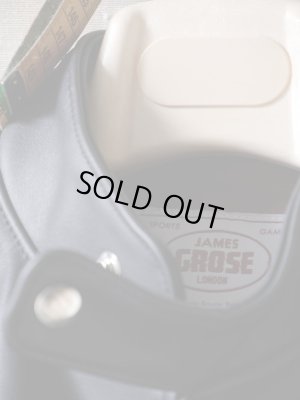 画像6: JAMES GROSE (ジェームス　グロース／ジェームス　グロス）　シングルライダース　”レーシング”　ブラック　カウハイドレザー