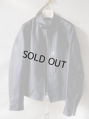 画像2: JAMES GROSE (ジェームス　グロース／ジェームス　グロス）　シングルライダース　”レーシング”　ブラック　カウハイドレザー