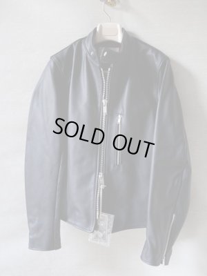 画像8: JAMES GROSE (ジェームス　グロース／ジェームス　グロス）　シングルライダース　”レーシング”　ブラック　カウハイドレザー