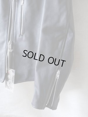 画像9: JAMES GROSE (ジェームス　グロース／ジェームス　グロス）　シングルライダース　”レーシング”　ブラック　カウハイドレザー