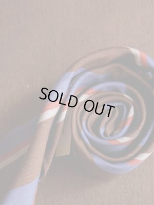 画像4: Atto Vannucci (アットヴァンヌッチ) ブラウンxブルーxテラコッタxグレー　レジメンタル　セッテピエゲ　秋冬向き