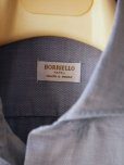 画像5: BORRIELLO (ボリエッロ）　　サックス＋ホワイト　ツイルシャツ　オールシーズン (5)