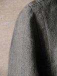 画像4: BORRIELLO （ボリエッロ）　リネン ツイル　４ポケット　シャツジャケット　オリーブ (4)
