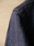 画像5: BORRIELLO （ボリエッロ）　リネン ツイル　４ポケット　シャツジャケット　ネイビー (5)