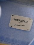 画像5: BORRIELLO （ボリエッロ）　　コットン＆リネン　　カプリシャツ　　サックスブルー (5)