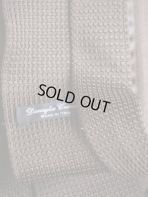 画像3: Dimaglia Cravatte（ディマリア クラヴァッテ）　ニットタイ　ブラウン　剣付き