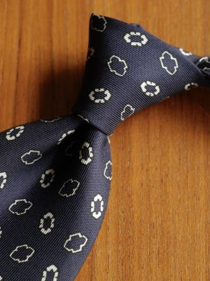 画像4: Atto Vannucci (アットヴァンヌッチ) ネイビー　プリント　小紋柄　オールシーズン