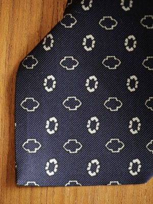 画像5: Atto Vannucci (アットヴァンヌッチ) ネイビー　プリント　小紋柄　オールシーズン