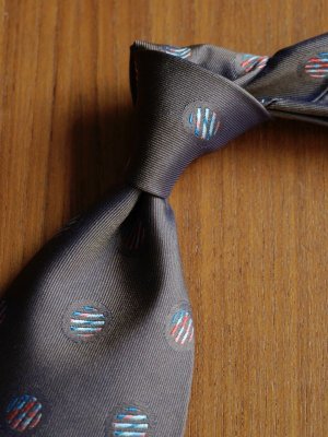 画像4: Atto Vannucci (アットヴァンヌッチ) ブラウン　ジャカード　ドット柄　オールシーズン