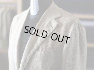 画像7: COLオリジナル　ハンドメイド　ハンティングジャケット　リネン　ベージュグレンチェック　春夏向け