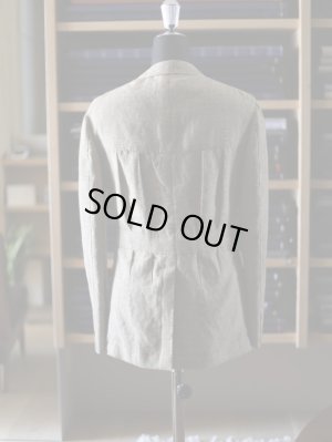 画像4: COLオリジナル　ハンドメイド　ハンティングジャケット　リネン　ベージュグレンチェック　春夏向け