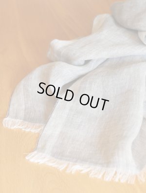 画像6: ROSI (ローズィ)　リネン　ストール　グレー　春夏向き