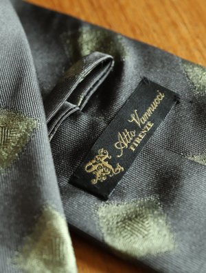 画像6: Atto Vannucci (アットヴァンヌッチ)　　シルク　グリーン　小紋　ジャガード　オールシーズン