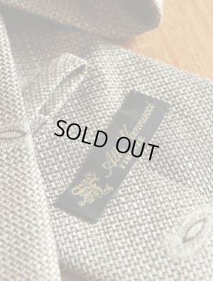 画像6: Atto Vannucci (アットヴァンヌッチ)　　シルク・リネン　ライトブラウン　小紋　ジャガード　オールシーズン