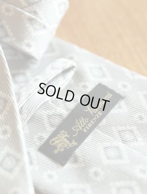 画像6: Atto Vannucci (アットヴァンヌッチ)　　シルク　シルバーグレー　小紋　オールシーズン