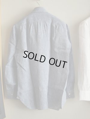 画像2: Enzo Pisano （エンツォ ピサノ） ブルー リネンシャツ　春夏用