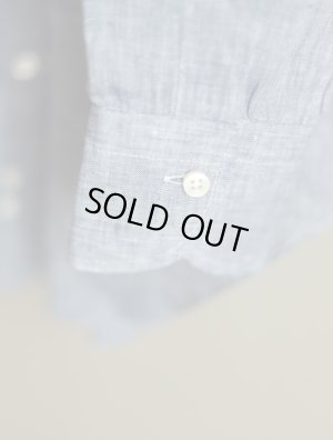 画像5: Enzo Pisano （エンツォ ピサノ） ブルー リネンシャツ　春夏用