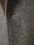 画像6: COL ORIGINAL Bal Collar Raglan Coat   コルウ オリジナル バルカラー ラグラン コート　グレージュ　ヘリンボーン　秋冬　 (6)