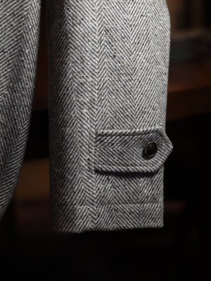 画像8: COL ORIGINAL Bal Collar Raglan Coat   コルウ オリジナル バルカラー ラグラン コート　グレージュ　ヘリンボーン　秋冬　