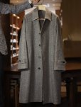 画像1: COL ORIGINAL Bal Collar Raglan Coat   コルウ オリジナル バルカラー ラグラン コート　グレージュ　ヘリンボーン　秋冬　 (1)