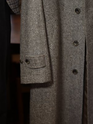 画像4: COL ORIGINAL Bal Collar Raglan Coat   コルウ オリジナル バルカラー ラグラン コート　グレージュ　ヘリンボーン　秋冬　