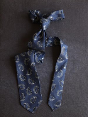 画像2: Francesco Marino（フランチェスコ　マリーノ）　シルク　ダークグリーン　ペイズリー　ジャガード　オールシーズン