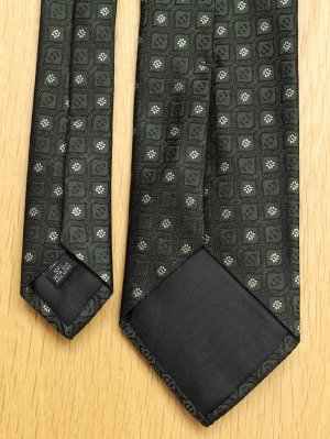 画像6: Atto Vannucci (アットヴァンヌッチ)　　シルク　ダークグリーン　小紋柄　ジャガード　オールシーズン