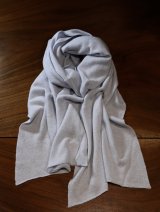 WILLIAM LOCKIE(ウィリアム　ロッキー）カシミヤ　マフラー　YACHT(BIAGIOLI)　スカイブルー