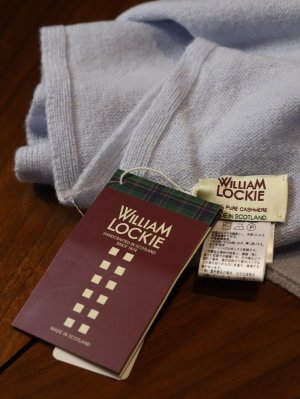 画像3: WILLIAM LOCKIE(ウィリアム　ロッキー）カシミヤ　マフラー　YACHT(BIAGIOLI)　スカイブルー