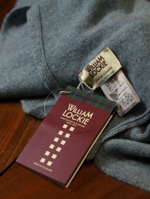 画像3: WILLIAM LOCKIE(ウィリアム　ロッキー）カシミヤ　マフラー　ORIVE TD　アイスグリーン