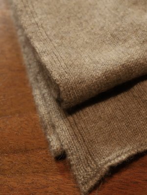 画像2: WILLIAM LOCKIE(ウィリアム　ロッキー）カシミヤ　マフラー　REINDEER　フォーン