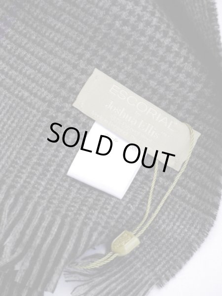 画像3: Joshua Ellis（ジョシュア　エリス）　エスコリアル  マフラー　グレー系　プリンス　オブ　ウエールズ　秋冬向き (3)